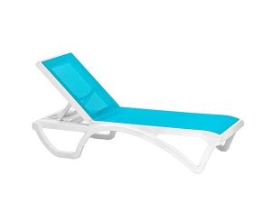BREZZA 2534 ROYAL MESH SUN LOUNGER WHITE/BLUE