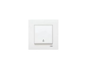 VISCO KARRE WHITE LIGHT SWITCH WITHOUT FRAME | VISCO KARRE ÇERÇEVESİZ BEYAZ IŞIK ANAHTARI