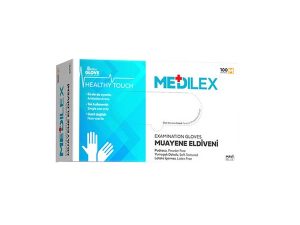 REFLEX MEDİLEX POWDER FREE EXAMINATION GLOVE BLUE M SIZE 100 PACK