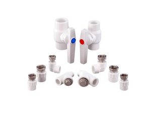 BOILER CONNECTION SET WITH ELBOW 8 PCS | DİRSEKLİ KAZAN BAĞLANTI SETİ 8 PARÇA