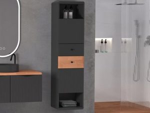 AQUANİL BELİSSİMO TALL CABINET ANTHRACITE / BEECH