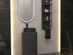 AQUANİL LOTUS 42 CM BATHROOM CABINET ANTHRACITE