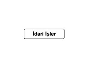 B1-211 ADMINISTRATIVE AFFAIRS 7,5X25 CM | B1-211 İDARİ İŞLER 7,5X25 CM