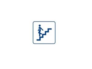 A1-104 MAN DESCENDING THE STAIRS 12X12 CM