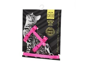 CATTİE CAT CHEST AND WALKING SUIT PINK 1X25-40CM KTPINK