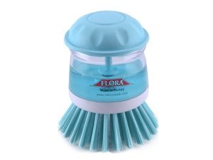 FLORA F389 DISH BRUSH WITH DETERGENT RESERVOIR