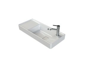 TURQUOISE CERASTYLE SHARP WASHBASIN 80X35CM 044700-U | TURKUAZ CERASTYLE KESKİN LAVABO 80X35CM 044700-U