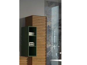 AQUANIL ZELENA TALL CABINET GREEN/OAK