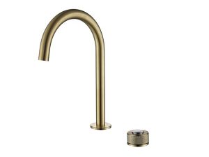 NEWARC STEP 2 HOLE BASIN FAUCET MATT GOLD 900528