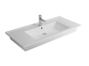 NEWARC WASHBASIN WITH ETAGERE SILVER SILVER 85X45X2,5CM 501085