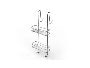 STEEL MIRROR SHOWER CABIN HANGING SHAMPOO HOLDER 2 PCS 990