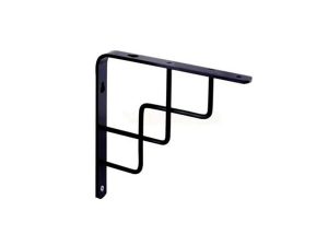MEANDER UNDER SHELF 20X20 BLACK