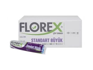 FLOREX 526 STANDARD LARGE GARBAGE BAG 65X80CM 50 ROLLS 1 ROLL 10 PIECES