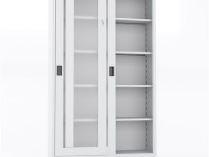 MASTER STEEL FILING CABINET SLIDING PLEXI DOOR 120X40X195 U-DSYG01-SP | MASTER ÇELİK DOSYA DOLABI SÜRGÜLÜ PLEKSİ KAPI 120X40X195 U-DSYG01-SP