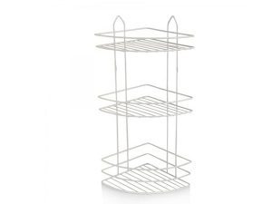 3 TIER WHITE BATHROOM CORNER SOAP DISPENSER