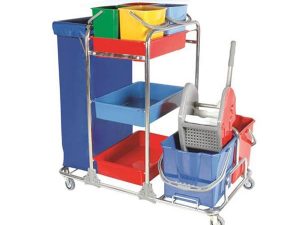 NEMKAR FLOOR SERVICE TROLLEY CHROME KHA-3101