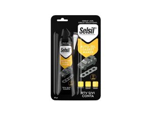 SELSIL AUTO-SEL RTV LIQUID GASKET 85 GR TUBE BLACK