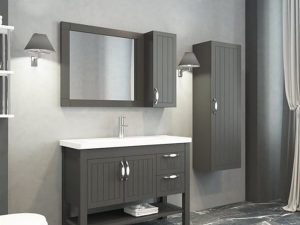 AQUANİL HELEN 100 CM BATHROOM CABINET ANTHRACITE