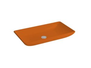 NEWARC DOMINO COUNTERTOP SINK BRIGHT ORANGE 70X40X13.5CM 5019-O
