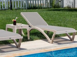 BREZZA 2534 ROYAL MESH SUN LOUNGER BEIGE/BEIGE | BREZZA 2534 ROYAL MESH ŞEZLONG BEJ/BEJ