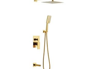 NEWARC AQUA BUILT-IN BATHROOM SET 3 WAY MATT GOLD 941111SM