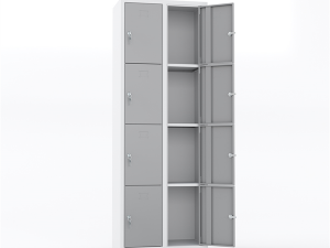 MASTER STEEL STORAGE CABINET METAL 8 COMPARTMENT 67X40X195 U-GZ08