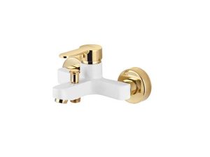 VENEZIA CHROME WHITE GOLD BATHROOM FAUCET 5012301-24
