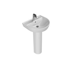 TURQUOISE BELLA WASHBASIN 40X50CM 003200-U + COLUMN FOOT 006800
