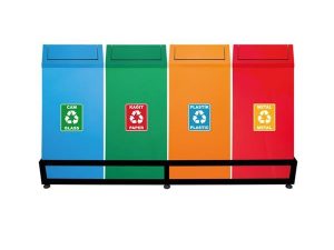 MAXİFLOW RECYCLING WASTE BUCKET SWING LID 4-PIECE PAINTED 23440