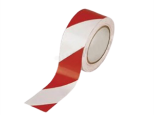 PASS FLOOR MARKING TAPE 50MMX30MT RED-WHITE