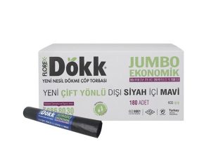 FLOREX 619 DÖKK JUMBO ECO GARBAGE BAG 80X110CM 9 ROLLS 1 ROLL 20 PIECES