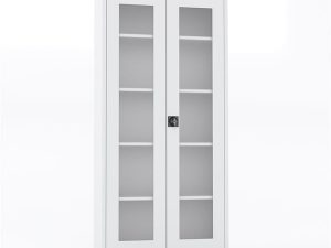 MASTER STEEL FILING CABINET WITH PLEXI DOOR 92X40X195 U-DSY01-P WHITE | MASTER ÇELİK DOSYA DOLABI PLEKSİ KAPILI 92X40X195 U-DSY01-P BEYAZ
