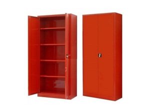 USTA STEEL FILE CABINET 92X40X195 U-DSY01 RED BODY-RED DOOR