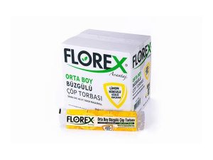 FLOREX 401 LEMON SCENTED DRAWSTRING MEDIUM GARBAGE BAG 55X60CM 25 ROLLS 1 ROLL 10 PIECES