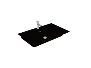 NEWARC NATURAL WASHBASIN WITH ETAGERE MATT BLACK 60X46X1,4CM 504060MB