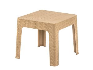 BREZZA 2593 RATTAN COFFEE TABLE 45X45X41 CM DESERT BEIGE | BREZZA 2593 RATTAN SEHPA 45X45X41 CM ÇÖL BEJİ