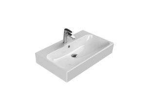 TURQUOISE CERASTYLE PINTO WASHBASIN WITH ETAGERE 75X47CM 080000-U