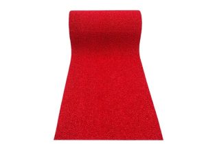 CURLY MAT WIDTH 100 CM RED