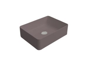 NEWARC SILVER SILVER SLIMLINE COUNTERTOP SINK MATT ANTHRACITE 50X38X14CM 5011-MA