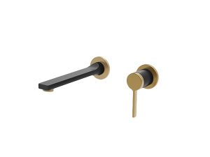 NEWARC BOLD BUILT-IN BASIN FAUCET BLACK-MATTE GOLD 910571BM