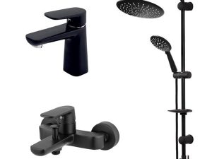 CAPPADOCIA ARTEON 3-PIECE BLACK BATHROOM SET
