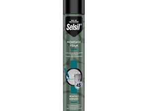 SELSIL POLYURETHANE MOUNTING FOAM WITH PLIERS 750 ML 850 GR | SELSIL POLİÜRETAN MONTAJ KÖPÜĞÜ PENSELİ 750 ML 850 GR