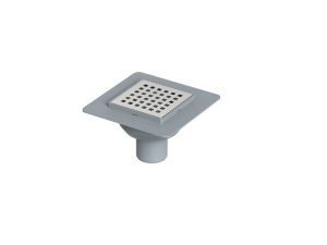 MAXİFLOW STD FLOOR DRAIN 10X10 CM Ø50 BOTTOM OUTLET 14067
