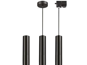 FORLİFE PIPE TYPE PENDANT GU10 LAMPHOLDER BLACK FL-2252 S | FORLİFE BORU TİPİ PENDANT GU10 DUY SİYAH FL-2252 S