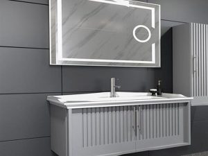 AQUANİL SAGRA 100 CM BATHROOM CABINET GRAY