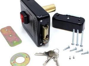 AUTOMATSAN 52MM BLACK DOOR AUTOMATON ELECTRIC APARTMENT DOOR LOCK