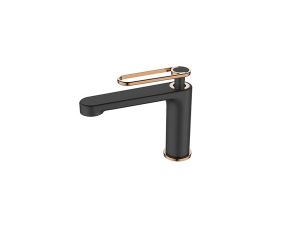NEWARC ZETA BASIN FAUCET BLACK-BRIGHT COPPER 671525 | NEWARC ZETA LAVABO BUSKETİ SİYAH-PARLAK BAKIR 671525