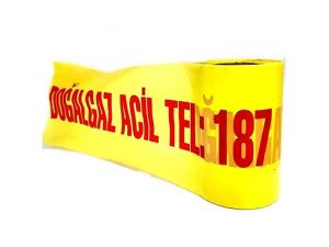 NATURAL GAS WARNING TAPE SAFETY STRIP 15 CM X 200 METERS