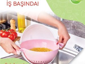 BEE HOME DOUBLE LAYER KITCHEN STRAINER AK 358