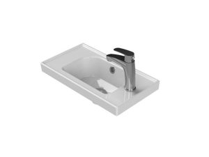 TURQUOISE CERASTYLE FRAME WASHBASIN 50X28CM 001700-U WITH RIGHT HAND FAUCET HOLE | TURKUAZ CERASTYLE ÇERÇEVE LAVABO 50X28CM 001700-U SAĞ MUSLUK DELİĞİ İLE